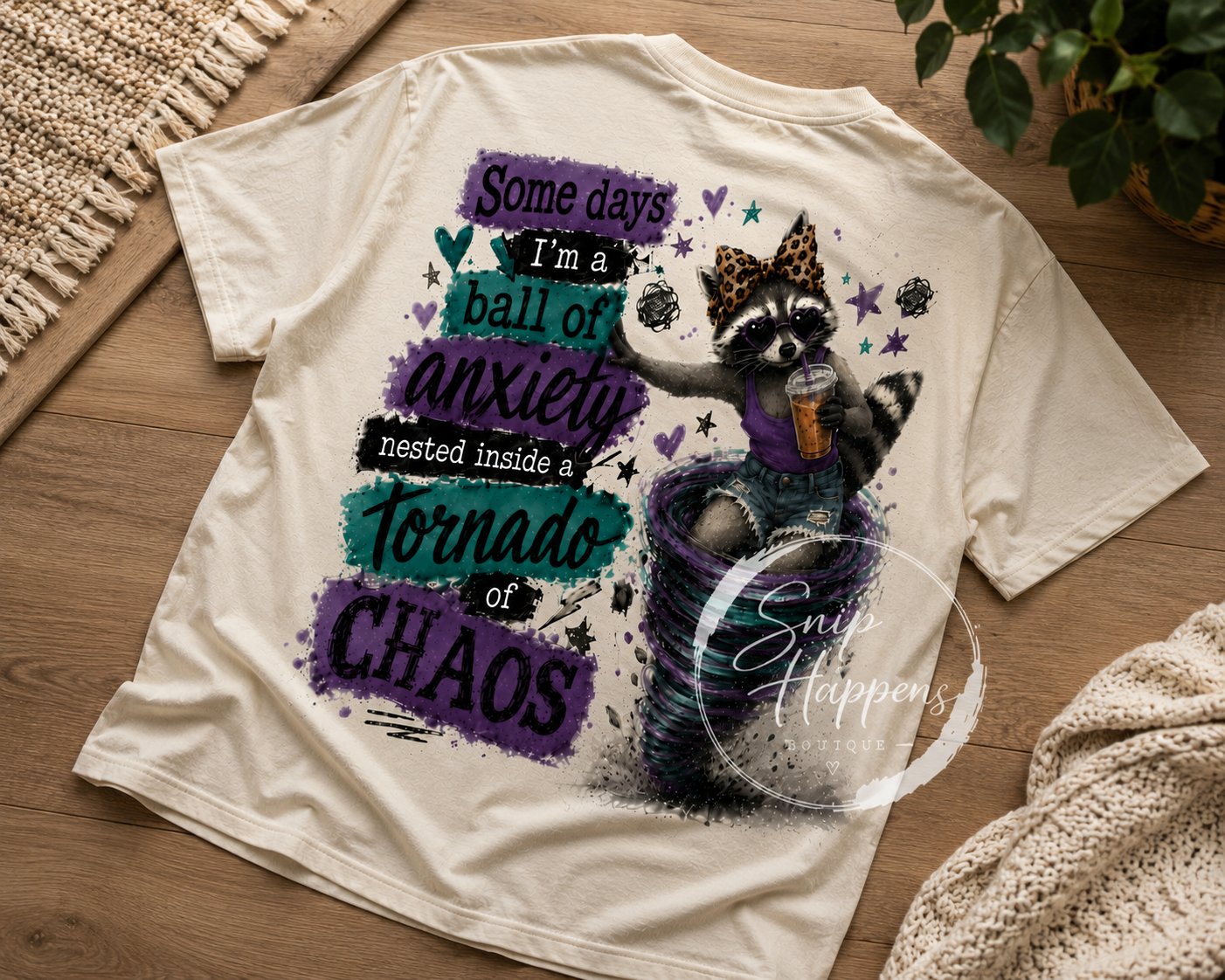 Some Days I'm a Ball of Anxiety Nested Inside a Tornado of Chaos Tee