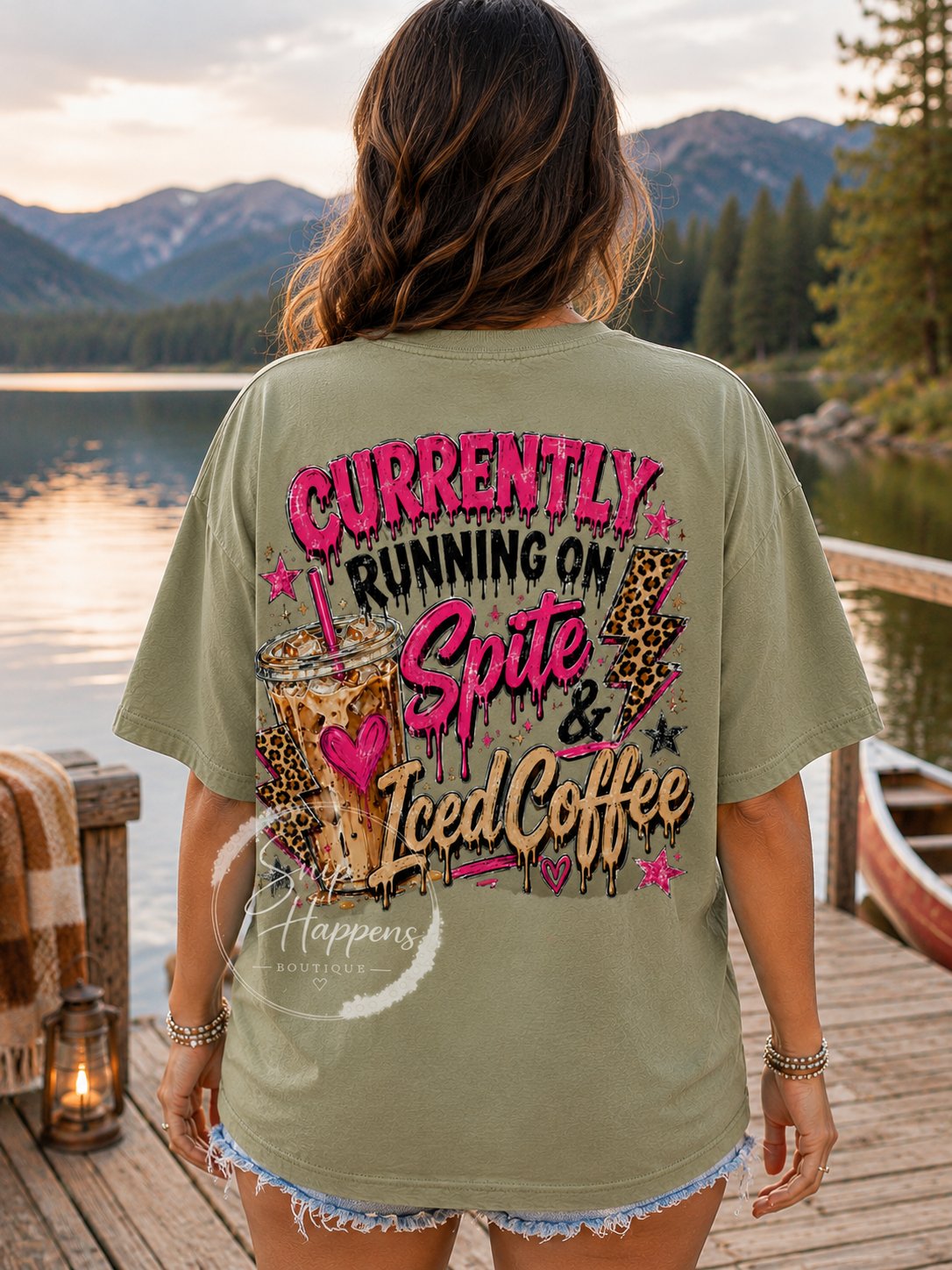 Currently Running On Spite & Iced Coffee Tee