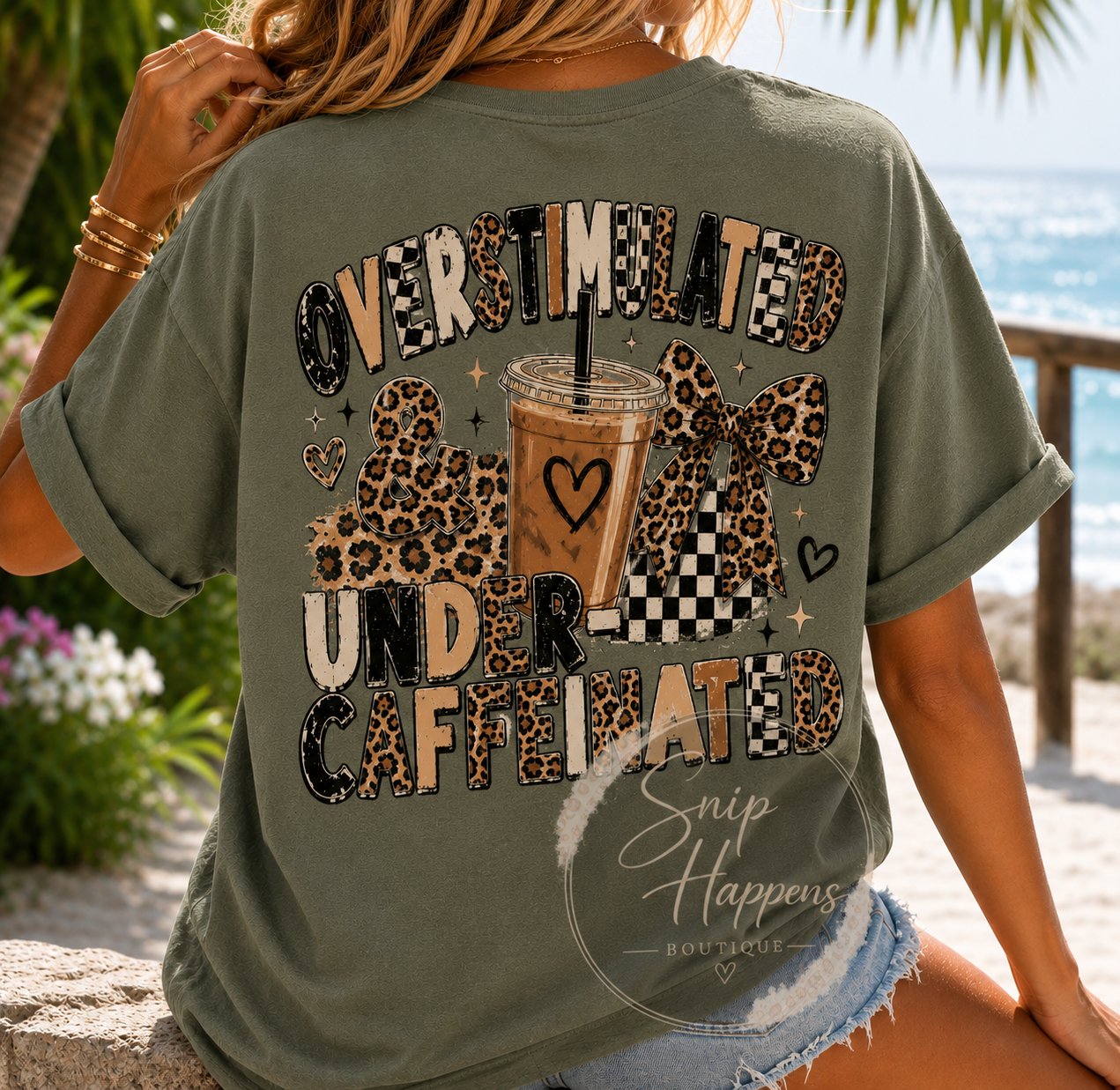 Overstimulated & Under-Caffeinated Graphic Tee